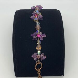Laly purple stone bracelet